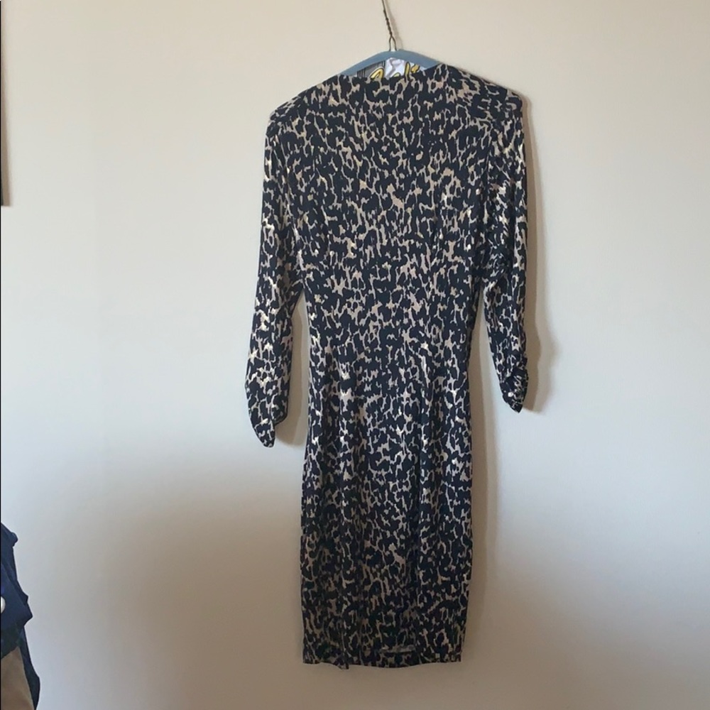 Leopard print long sleeve dress. - Picture 2 of 4